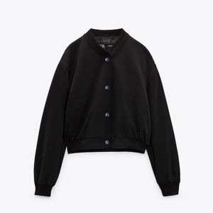 Zara Snap Button Bomber Jacket